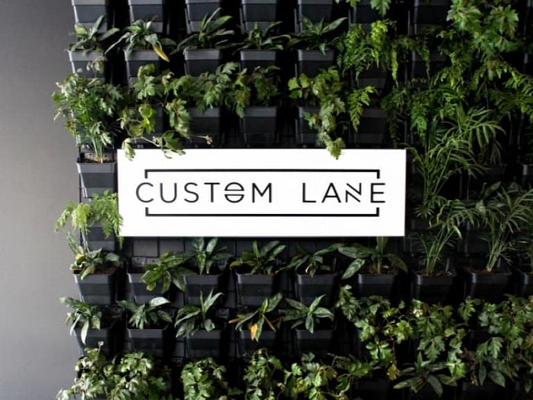 Custom lane sign venue hire